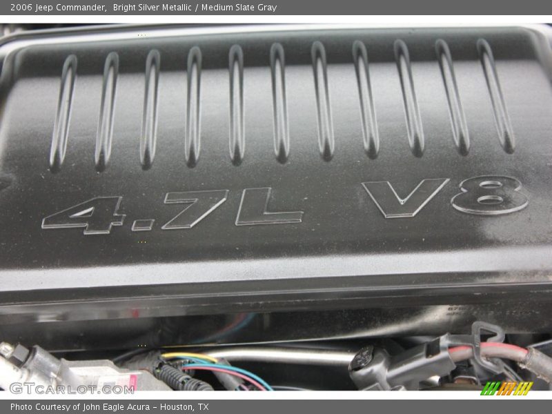 Bright Silver Metallic / Medium Slate Gray 2006 Jeep Commander