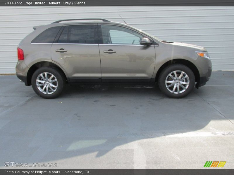 Mineral Gray / Sienna 2014 Ford Edge Limited