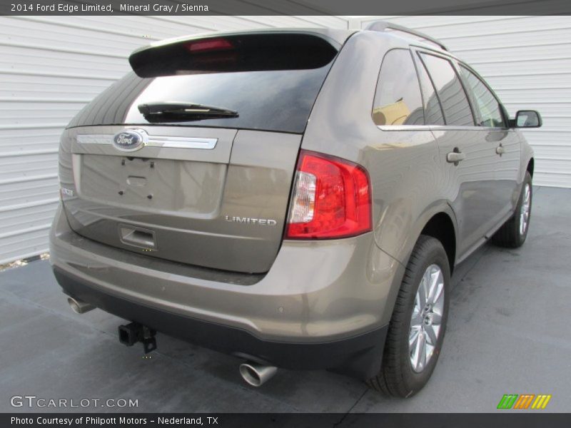 Mineral Gray / Sienna 2014 Ford Edge Limited