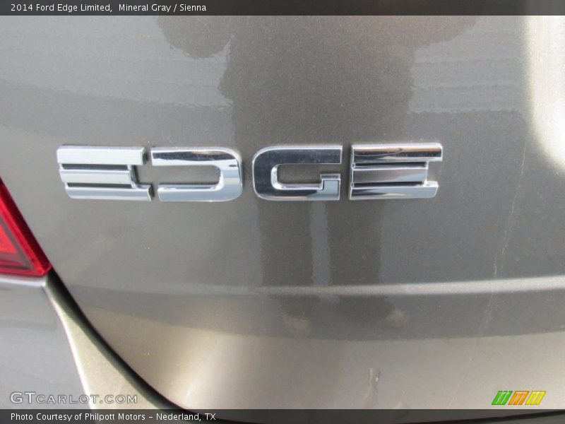 Mineral Gray / Sienna 2014 Ford Edge Limited