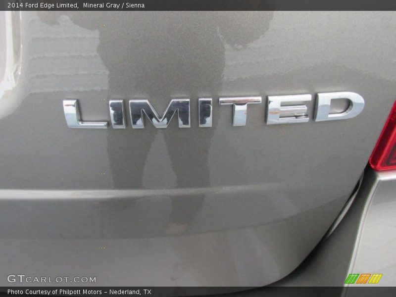 Mineral Gray / Sienna 2014 Ford Edge Limited