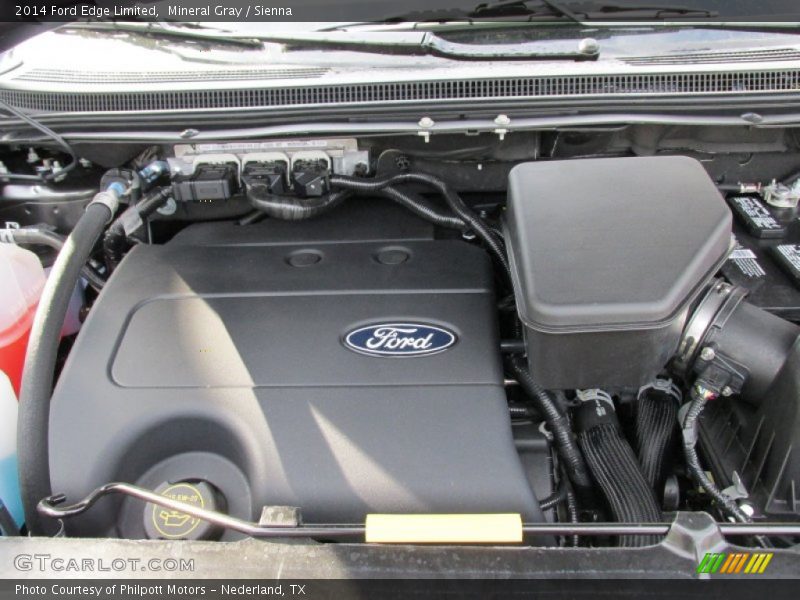 Mineral Gray / Sienna 2014 Ford Edge Limited