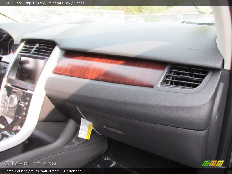 Mineral Gray / Sienna 2014 Ford Edge Limited