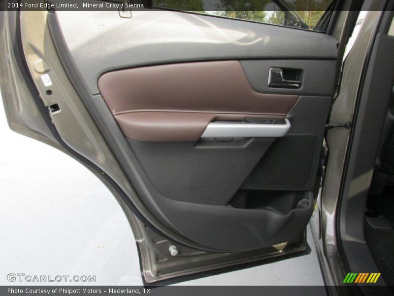 Mineral Gray / Sienna 2014 Ford Edge Limited