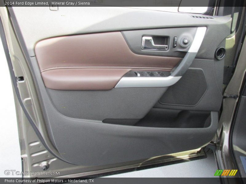 Mineral Gray / Sienna 2014 Ford Edge Limited