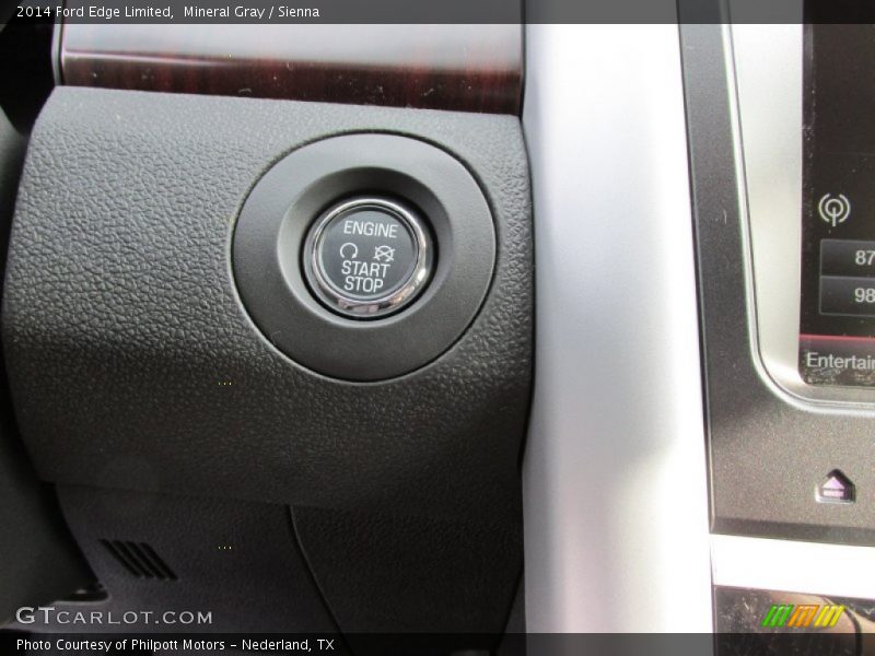 Mineral Gray / Sienna 2014 Ford Edge Limited