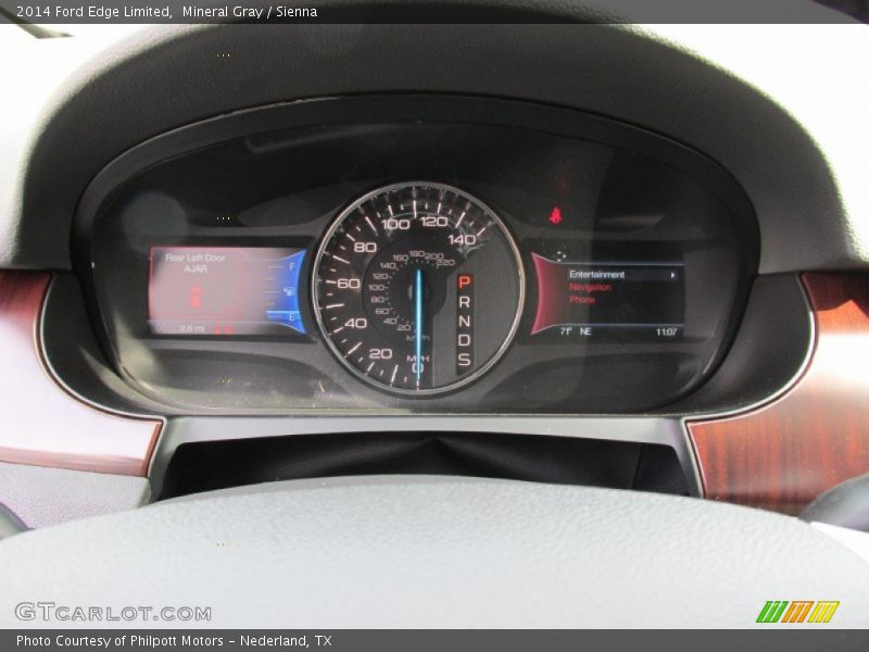 Mineral Gray / Sienna 2014 Ford Edge Limited