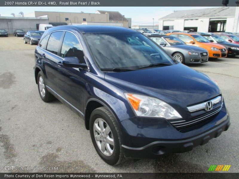 Royal Blue Pearl / Black 2007 Honda CR-V EX-L 4WD