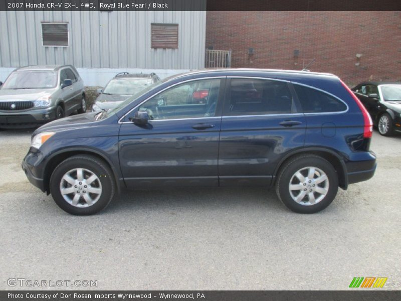 Royal Blue Pearl / Black 2007 Honda CR-V EX-L 4WD