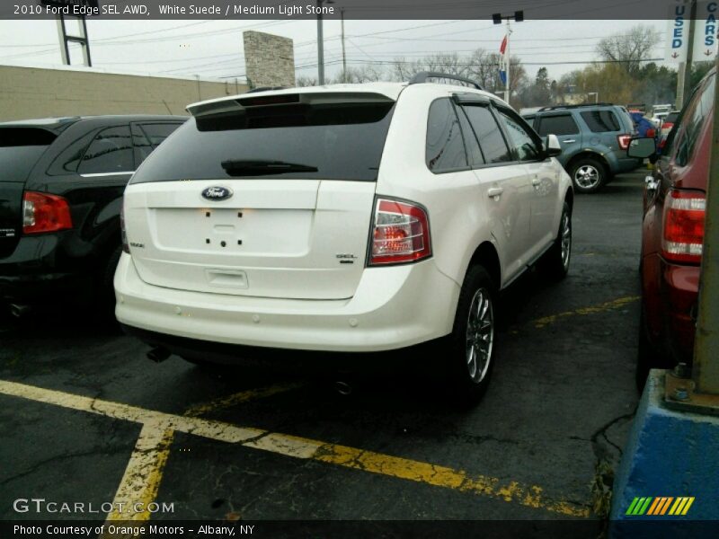 White Suede / Medium Light Stone 2010 Ford Edge SEL AWD