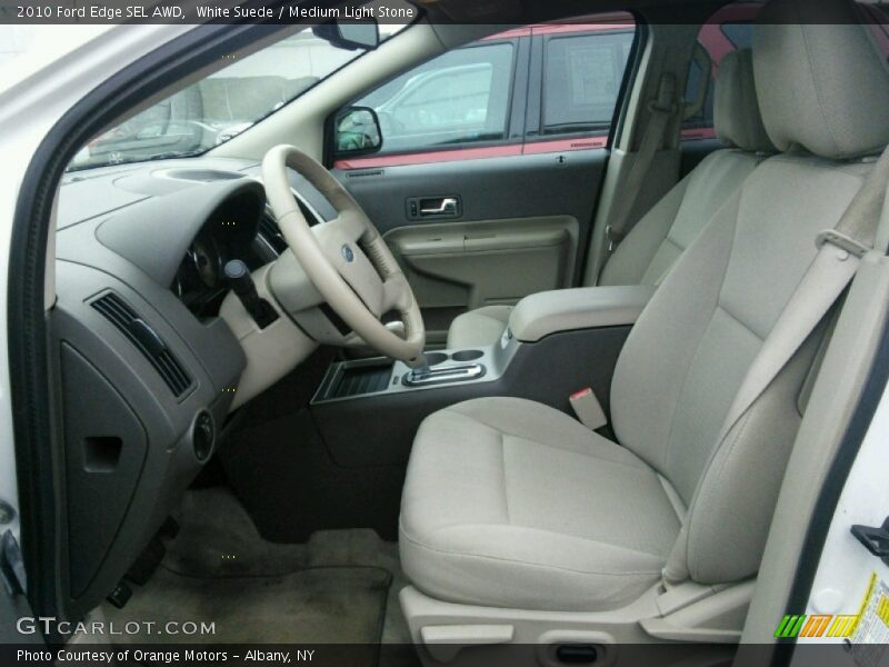White Suede / Medium Light Stone 2010 Ford Edge SEL AWD