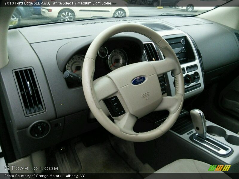 White Suede / Medium Light Stone 2010 Ford Edge SEL AWD