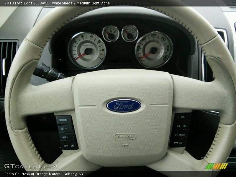 White Suede / Medium Light Stone 2010 Ford Edge SEL AWD
