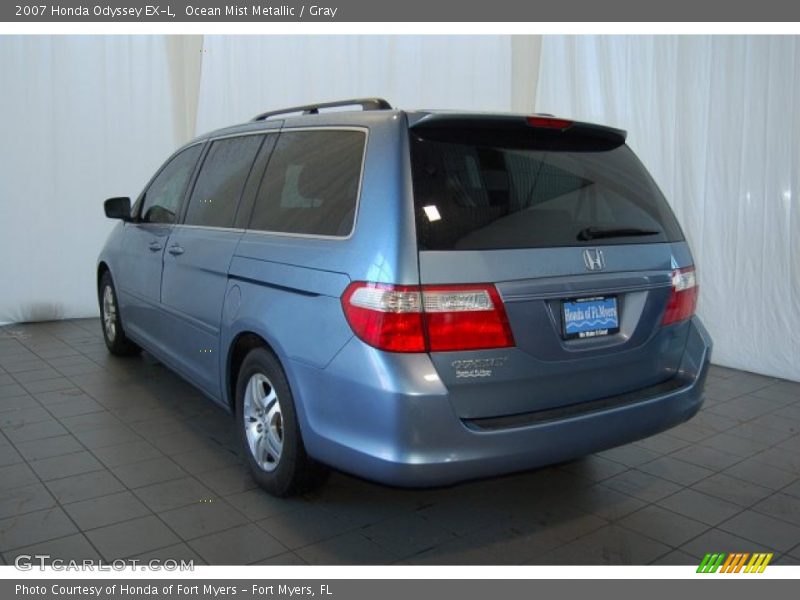 Ocean Mist Metallic / Gray 2007 Honda Odyssey EX-L