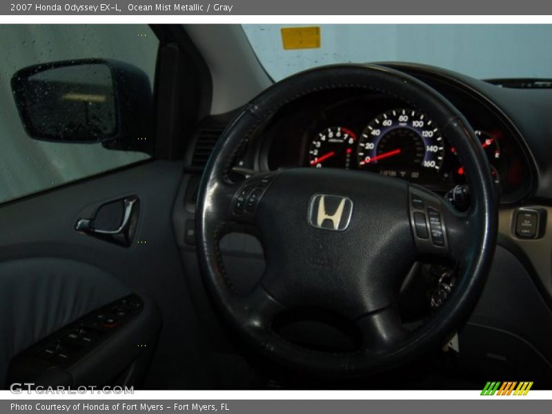 Ocean Mist Metallic / Gray 2007 Honda Odyssey EX-L