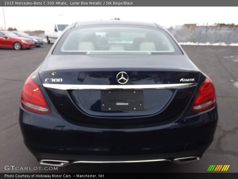 Lunar Blue Metallic / Silk Beige/Black 2015 Mercedes-Benz C 300 4Matic
