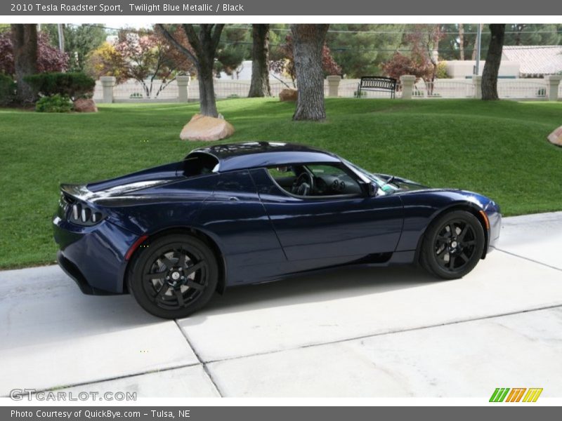Twilight Blue Metallic / Black 2010 Tesla Roadster Sport