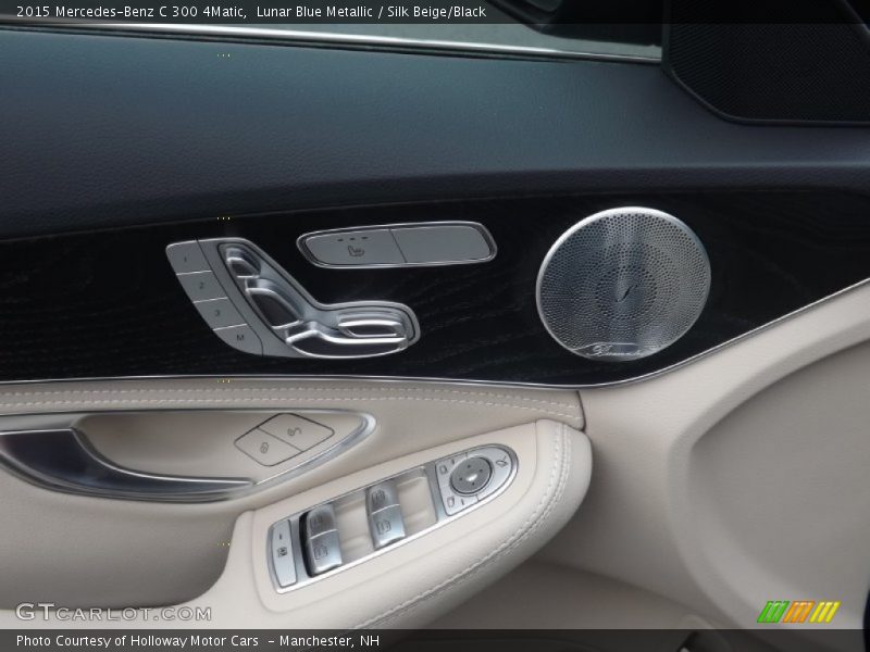 Lunar Blue Metallic / Silk Beige/Black 2015 Mercedes-Benz C 300 4Matic