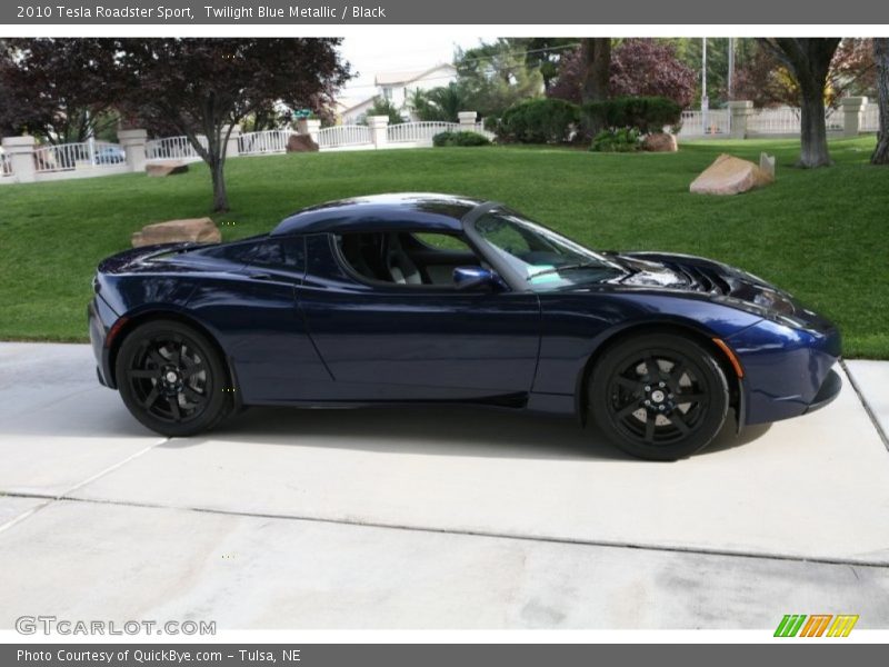 Twilight Blue Metallic / Black 2010 Tesla Roadster Sport