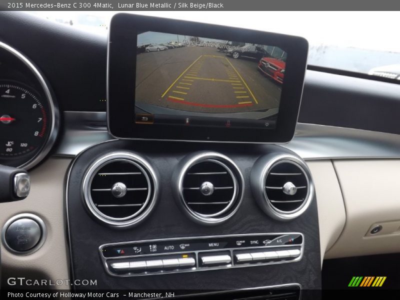 Lunar Blue Metallic / Silk Beige/Black 2015 Mercedes-Benz C 300 4Matic