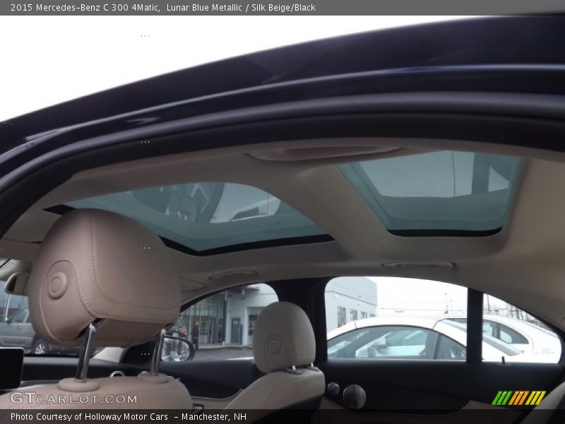 Lunar Blue Metallic / Silk Beige/Black 2015 Mercedes-Benz C 300 4Matic