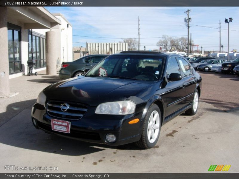 Super Black / Black 2002 Nissan Maxima SE