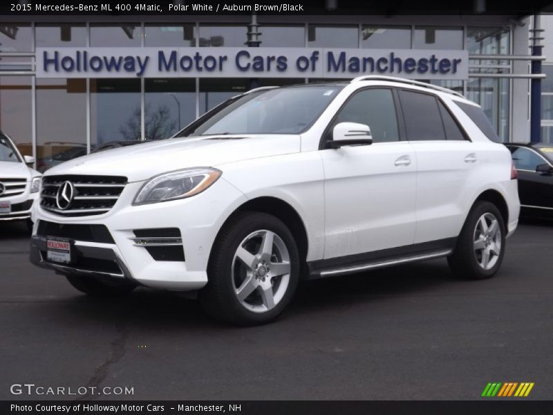 Polar White / Auburn Brown/Black 2015 Mercedes-Benz ML 400 4Matic