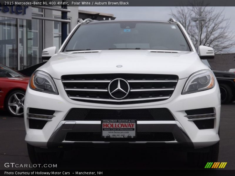 Polar White / Auburn Brown/Black 2015 Mercedes-Benz ML 400 4Matic