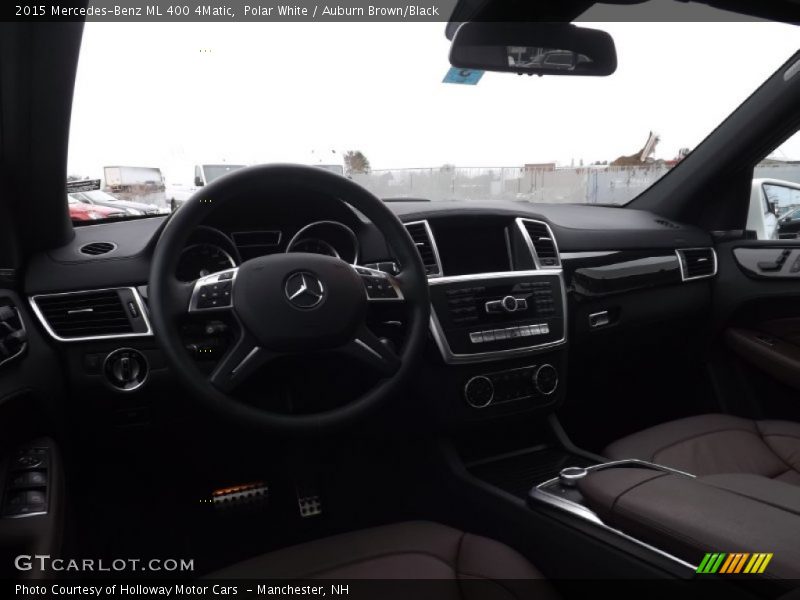Polar White / Auburn Brown/Black 2015 Mercedes-Benz ML 400 4Matic
