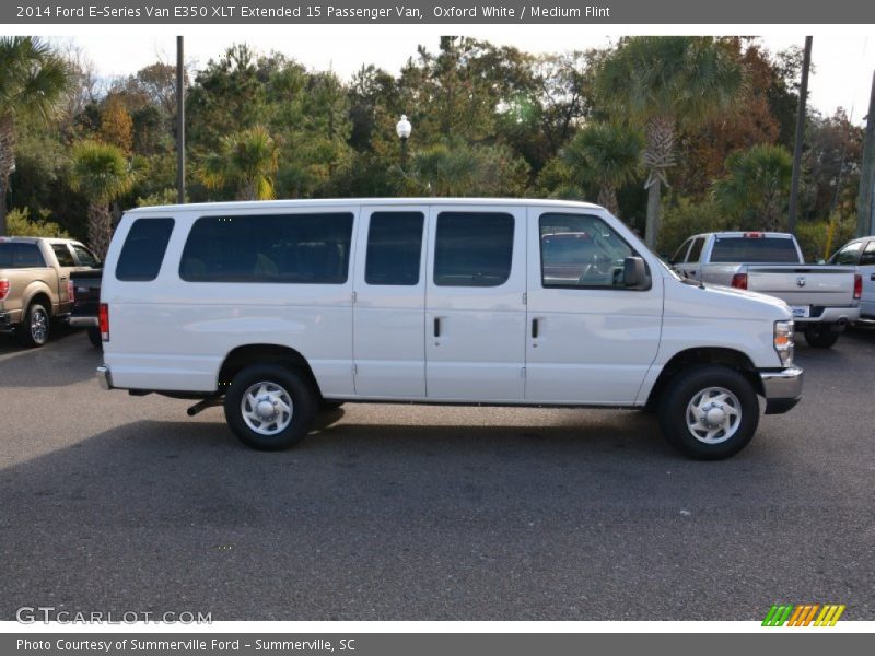 Oxford White / Medium Flint 2014 Ford E-Series Van E350 XLT Extended 15 Passenger Van