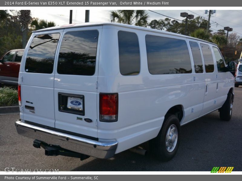 Oxford White / Medium Flint 2014 Ford E-Series Van E350 XLT Extended 15 Passenger Van