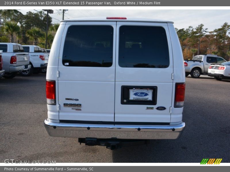 Oxford White / Medium Flint 2014 Ford E-Series Van E350 XLT Extended 15 Passenger Van