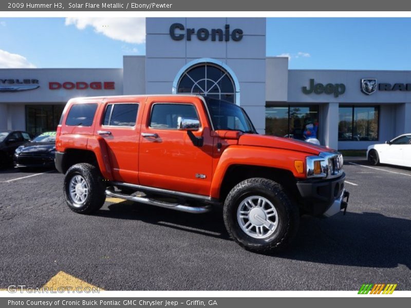 Solar Flare Metallic / Ebony/Pewter 2009 Hummer H3