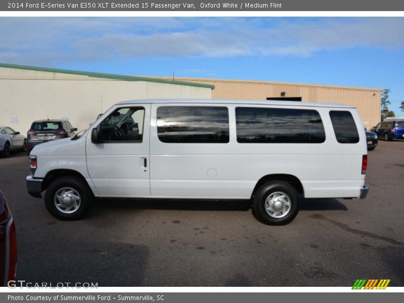 Oxford White / Medium Flint 2014 Ford E-Series Van E350 XLT Extended 15 Passenger Van