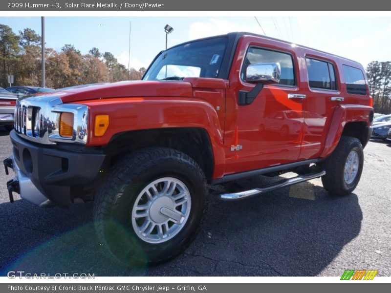 Solar Flare Metallic / Ebony/Pewter 2009 Hummer H3