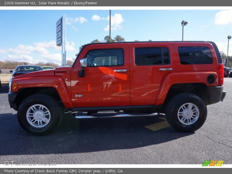 Solar Flare Metallic / Ebony/Pewter 2009 Hummer H3