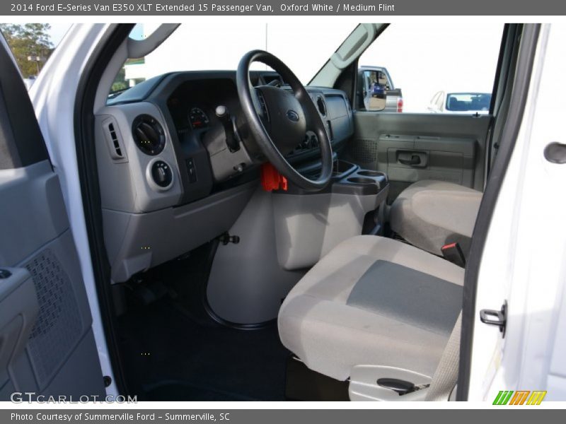 Oxford White / Medium Flint 2014 Ford E-Series Van E350 XLT Extended 15 Passenger Van