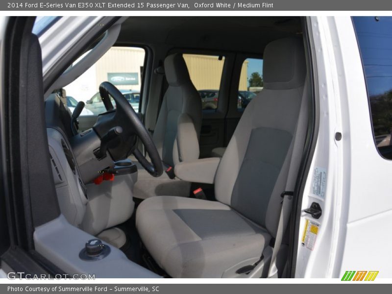 Oxford White / Medium Flint 2014 Ford E-Series Van E350 XLT Extended 15 Passenger Van