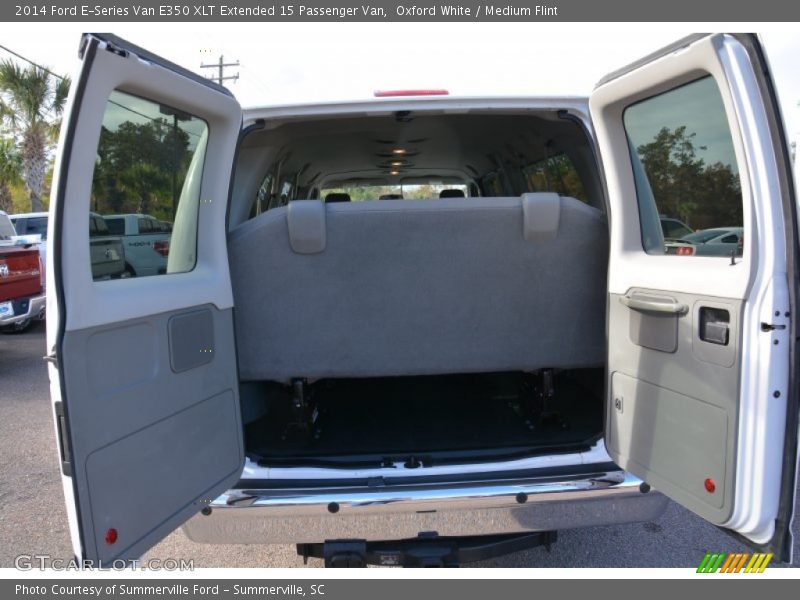 Oxford White / Medium Flint 2014 Ford E-Series Van E350 XLT Extended 15 Passenger Van