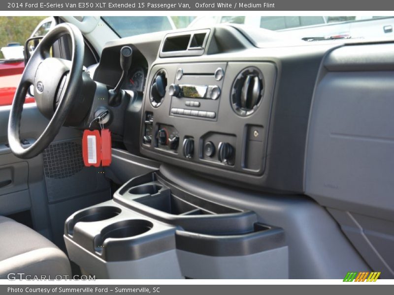 Oxford White / Medium Flint 2014 Ford E-Series Van E350 XLT Extended 15 Passenger Van