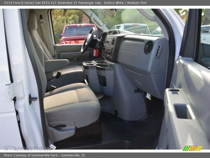 Oxford White / Medium Flint 2014 Ford E-Series Van E350 XLT Extended 15 Passenger Van