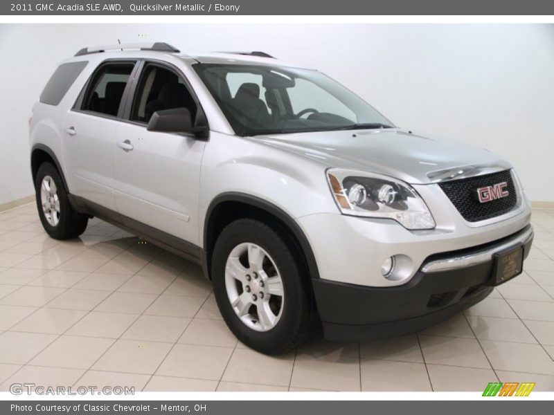 Quicksilver Metallic / Ebony 2011 GMC Acadia SLE AWD