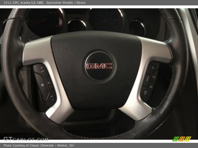 Quicksilver Metallic / Ebony 2011 GMC Acadia SLE AWD