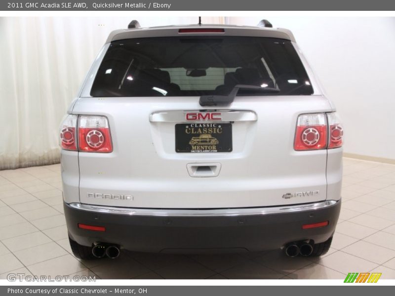 Quicksilver Metallic / Ebony 2011 GMC Acadia SLE AWD