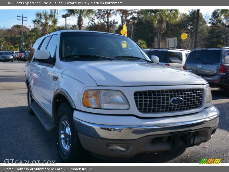 Oxford White / Medium Parchment 2002 Ford Expedition Eddie Bauer