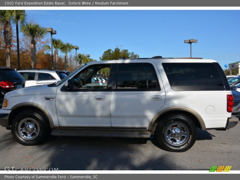 Oxford White / Medium Parchment 2002 Ford Expedition Eddie Bauer