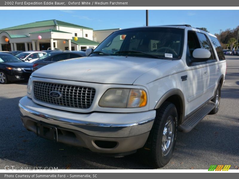 Oxford White / Medium Parchment 2002 Ford Expedition Eddie Bauer