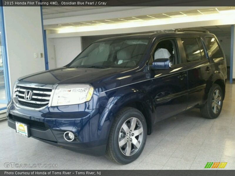 Obsidian Blue Pearl / Gray 2015 Honda Pilot Touring 4WD