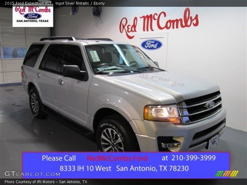 Ingot Silver Metallic / Ebony 2015 Ford Expedition XLT