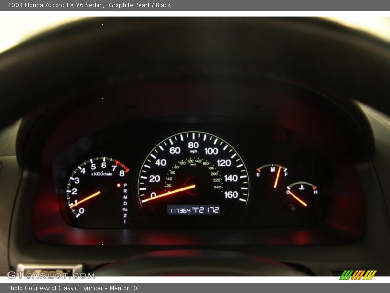  2003 Accord EX V6 Sedan EX V6 Sedan Gauges